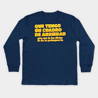 Un cuadro de ansiedad Kids Long Sleeve T-Shirt